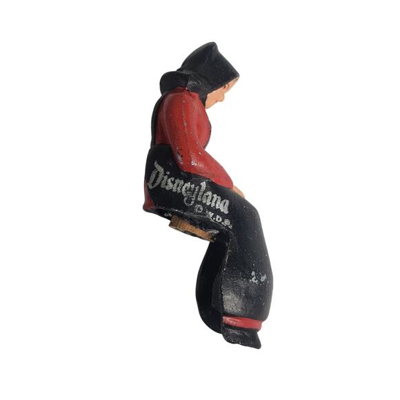 Vintage Disneyland Salt & Pepper Shakers Cast Iron Amish Woman in Rocking Chair - Picture 2 of 8